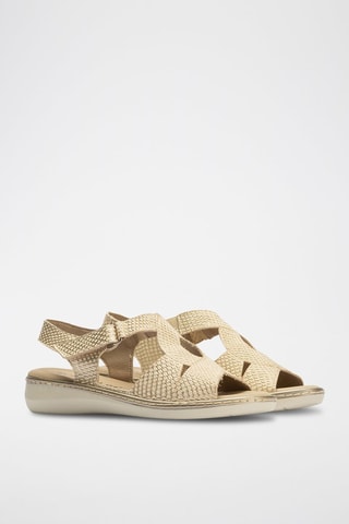 Sandali in pelle - Dorato