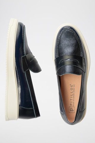 Mocassini in pelle - Blu