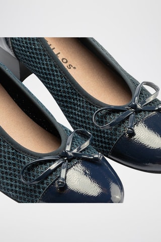 Ballerine in pelle verniciata - Blu