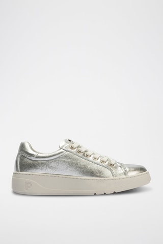 Sneakers in pelle - Argentato