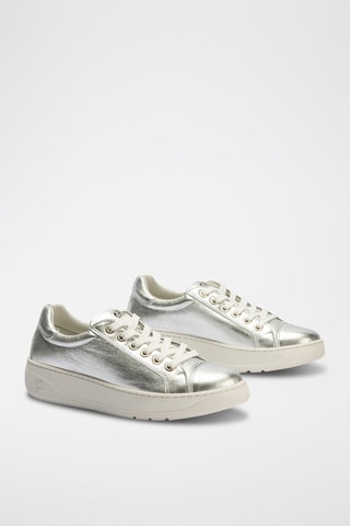 Sneakers in pelle - Argentato