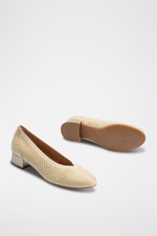 Décolleté in pelle - Dorato