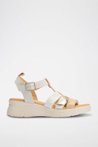 Sandali platform in pelle nappa - Bianco