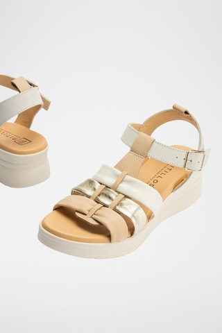 Sandali platform in pelle nappa - Bianco