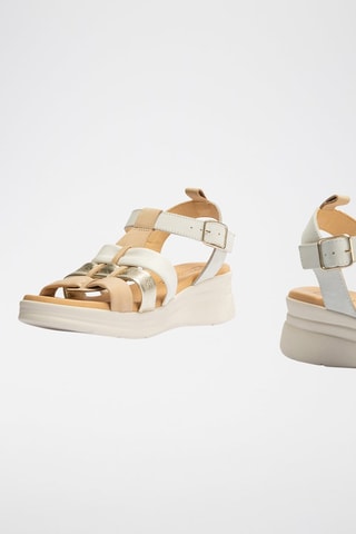 Sandali platform in pelle nappa - Bianco