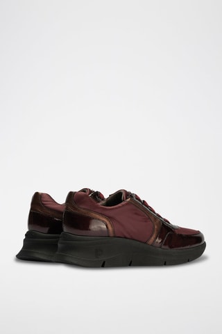 Sneakers in pelle verniciata - Rosso