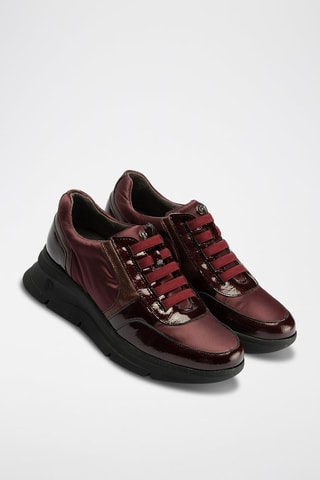Sneakers in pelle verniciata - Rosso