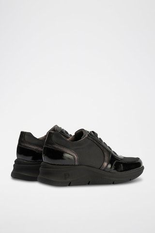 Sneakers in pelle verniciata - Nero