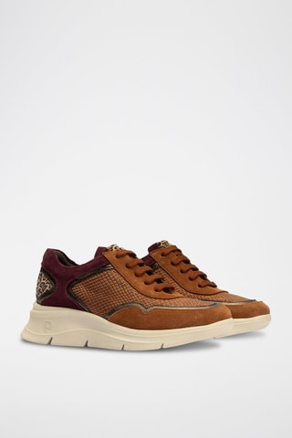 Sneakers in pelle - Marrone