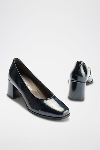 Décolleté in pelle verniciata - Blu