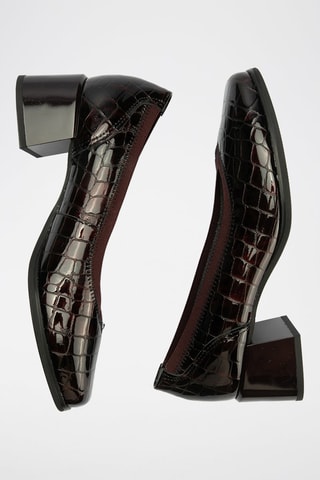 Décolleté in pelle verniciata - Rosso