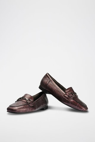 Mocassini in pelle - Rosso