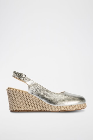 Espadrillas con zeppa - Argentato