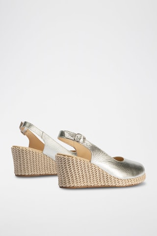 Espadrillas con zeppa - Argentato