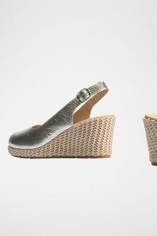 Espadrillas con zeppa - Argentato