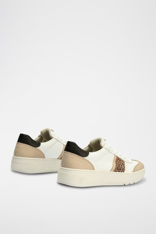 Sneakers platform in pelle nappa - Bianco