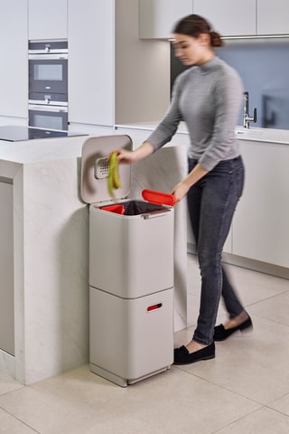 Cubo de basura con separación de residuos Totem Compact - 2 x 20 l