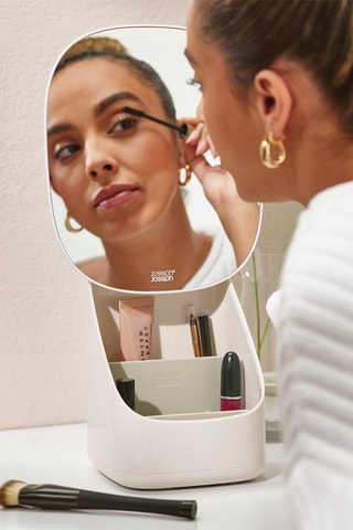 Specchio da appoggiare con spazio riordino make-up Viva