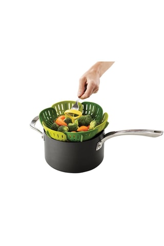 Cesta de vapor plegable antiarañazos Bloom