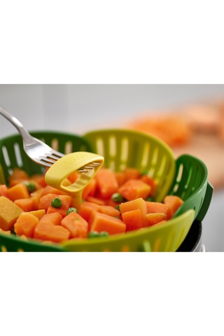 Cesta de vapor plegable antiarañazos Bloom