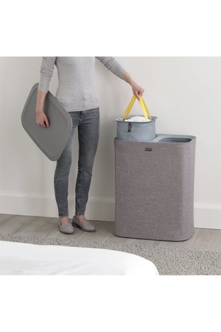 Cesta per biancheria 2 scomparti Tota - 90 l