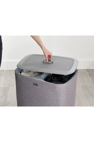 Cesta per biancheria 2 scomparti Tota - 90 l