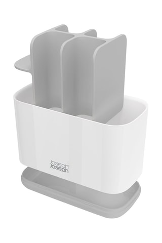 Portaspazzolini EasyStore. - 6 scomparti - Bianco e grigio