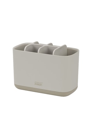 Portaspazzolini EasyStore. - 8 scomparti - Bianco e grigio