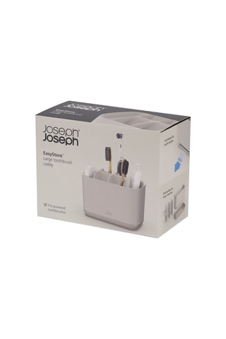 Portaspazzolini EasyStore. - 8 scomparti - Bianco e grigio