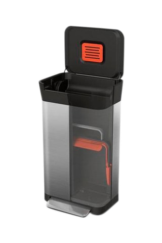 Compactador de residuos de acero inoxidable Titan 30 - 39 x 34,4 x 68,4 cm