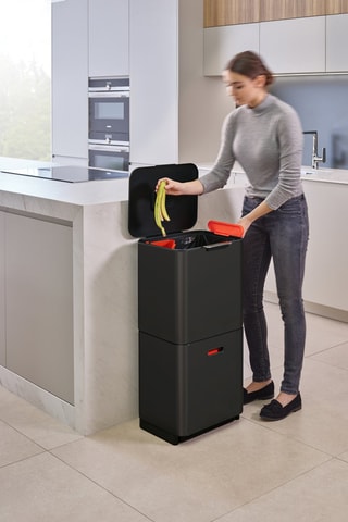 Cubo de basura con separación de residuos Totem Max - 2 x 30 l