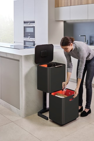 Cubo de basura con separación de residuos Totem Max - 2 x 30 l