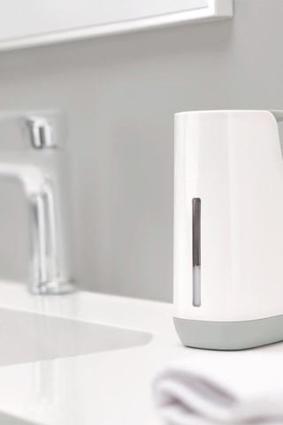 Dispenser sapone Slim - 350 ml - Bianco e grigio