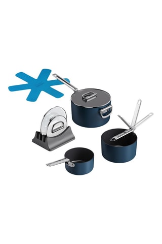 3 cazos con revestimiento de cerámica Space - 15/19/23 cm