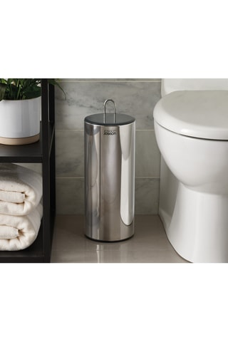 Portarotolo di carta igienica a incastro in acciaio inox EasyStore Luxe