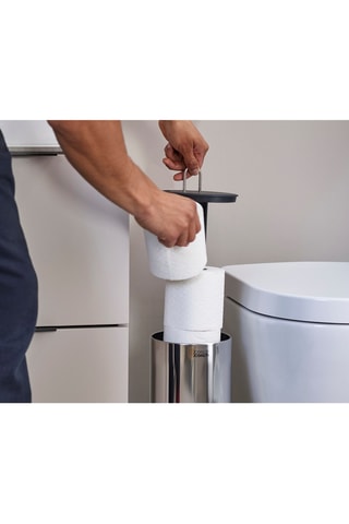 Portarotolo di carta igienica a incastro in acciaio inox EasyStore Luxe