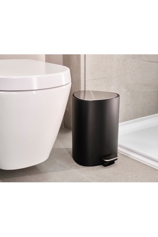 Papelera de acero inoxidable con pedal Easy store - 5 l