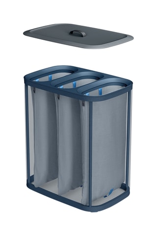 Cesto separatore per biancheria Tota Trio - 39,5 x 59,1 x 71 cm