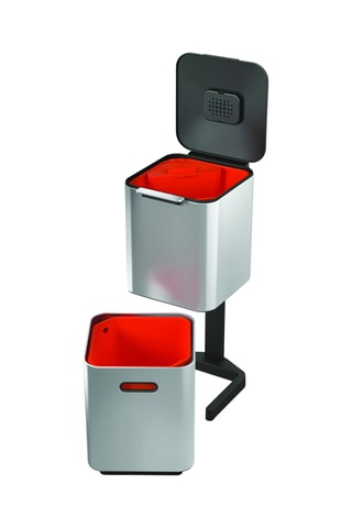Roestvrijstalen Pedaalemmer voor Afvalscheiding Totem - 40 l