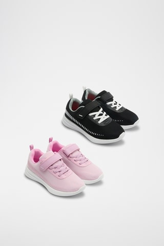 2 paires de tennis - Noir et rose poudré