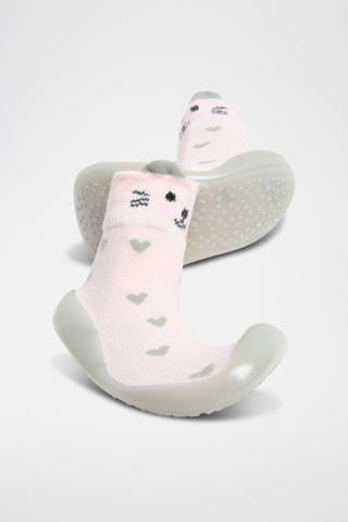 Chaussons-chaussettes - Nude