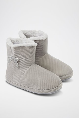 Chaussons fourrés - Gris clair