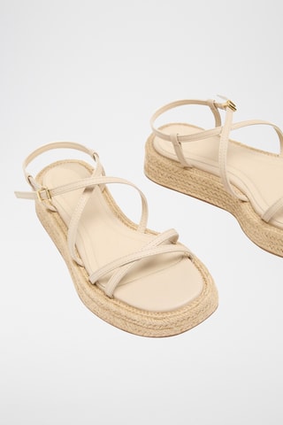 Sandales plateformes - Ecru