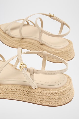 Sandales plateformes - Ecru