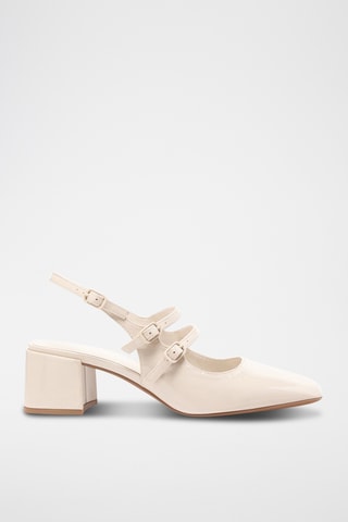 Sandales à talons - Ecru