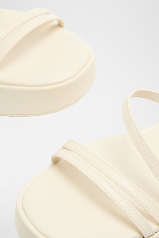 Sandales plateformes - Ecru