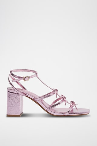 Sandales à talons - Doré rose