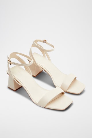 Sandales à talons - Ecru