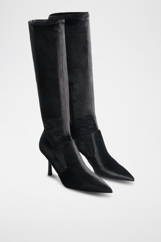 Bottes en velours - Noir
