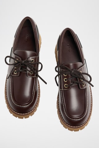 Chaussures bateau - Camel